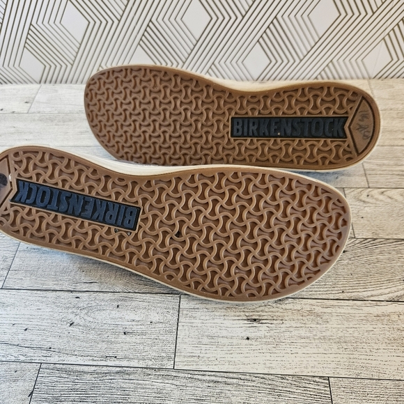 Birkenstock Barrie Leather Slip-On Shoes Unisex 41 Grey Leather - Picture 6 of 9